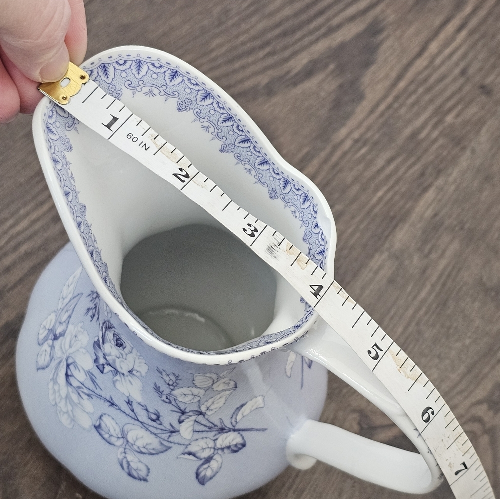French Toile de Jouy Vintage Pitcher – Antiques Reflections - Picture 12 of 12